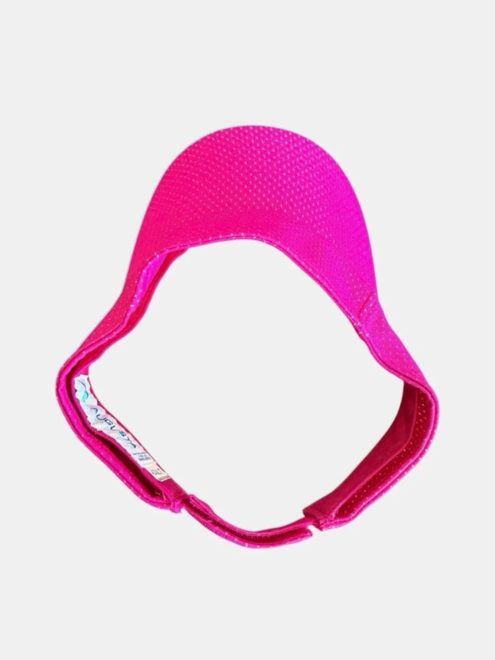 Augusta Sportswear Hot Pink Neon Athletic Mesh Tennis Golf Run Visor Hat
